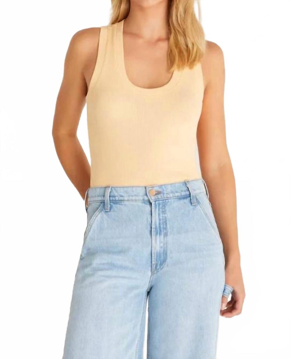NEW Z SUPPLY women's sienna rib tank top in sun fade